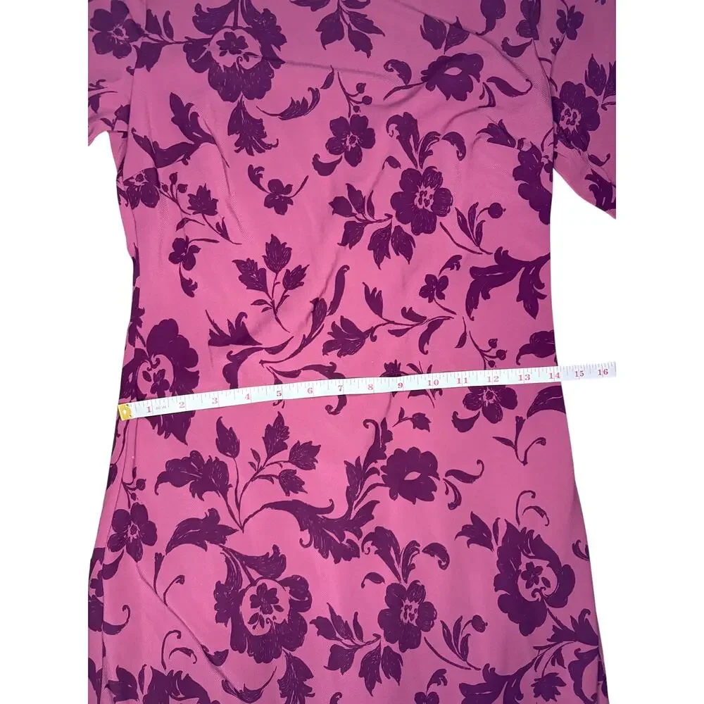 Abercrombie & Fitch Maxi Dress Mauve Pink Floral Women's Sz SP